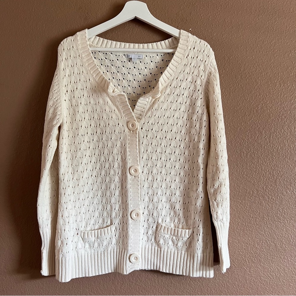 GAP Button Down Knit Cardigan Sweater Size Large